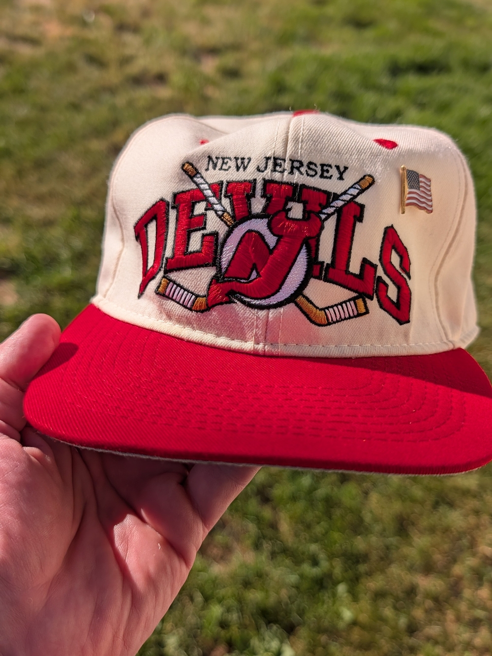 Vintage Apparel #1 Brand New Jersey Devils Hat Size 7 3/8 Made in Canada.